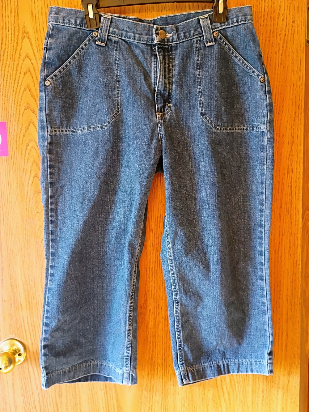 Riders by Lee Dark Blue Cropped Women's Jeans